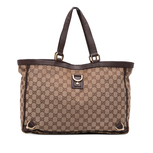Pre-Loved Gucci GG Canvas Abbey D Ring Tote - Picture 1 of 11